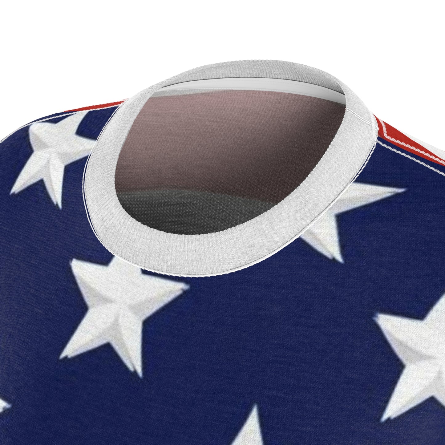 American Flag Stars and Stripes Patriotic Women's Cut & Sew Tee - Top That Tees