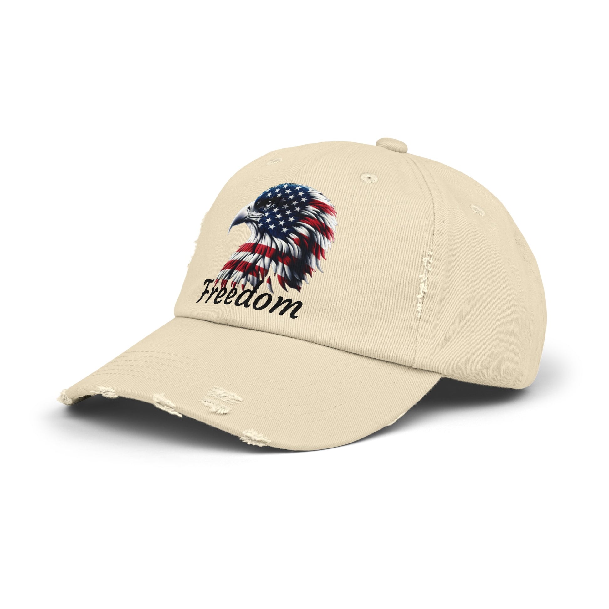 Freedom Unisex Distressed Cap - Top That Tees