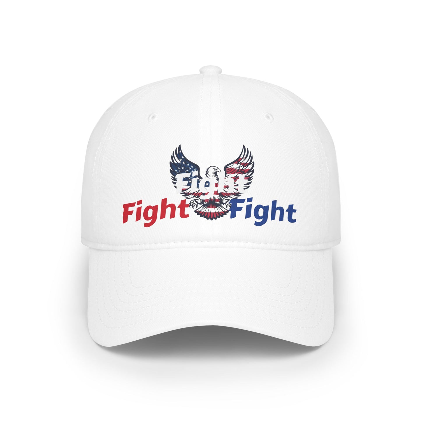 Patriotic Fight Fight Fight Low Profile Baseball Cap - Top That Tees