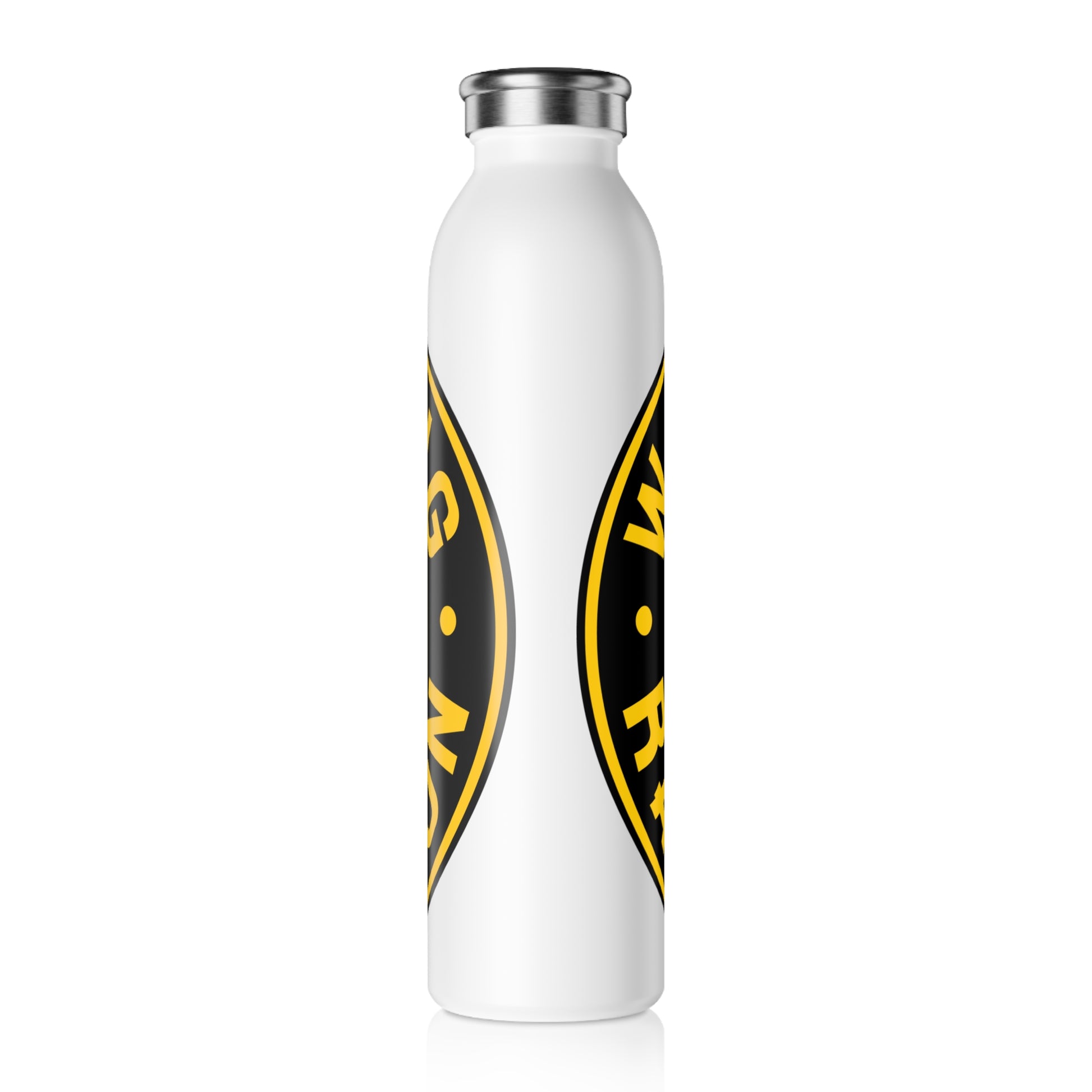 Radiation Warning Slim Water Bottle - Top That Tees