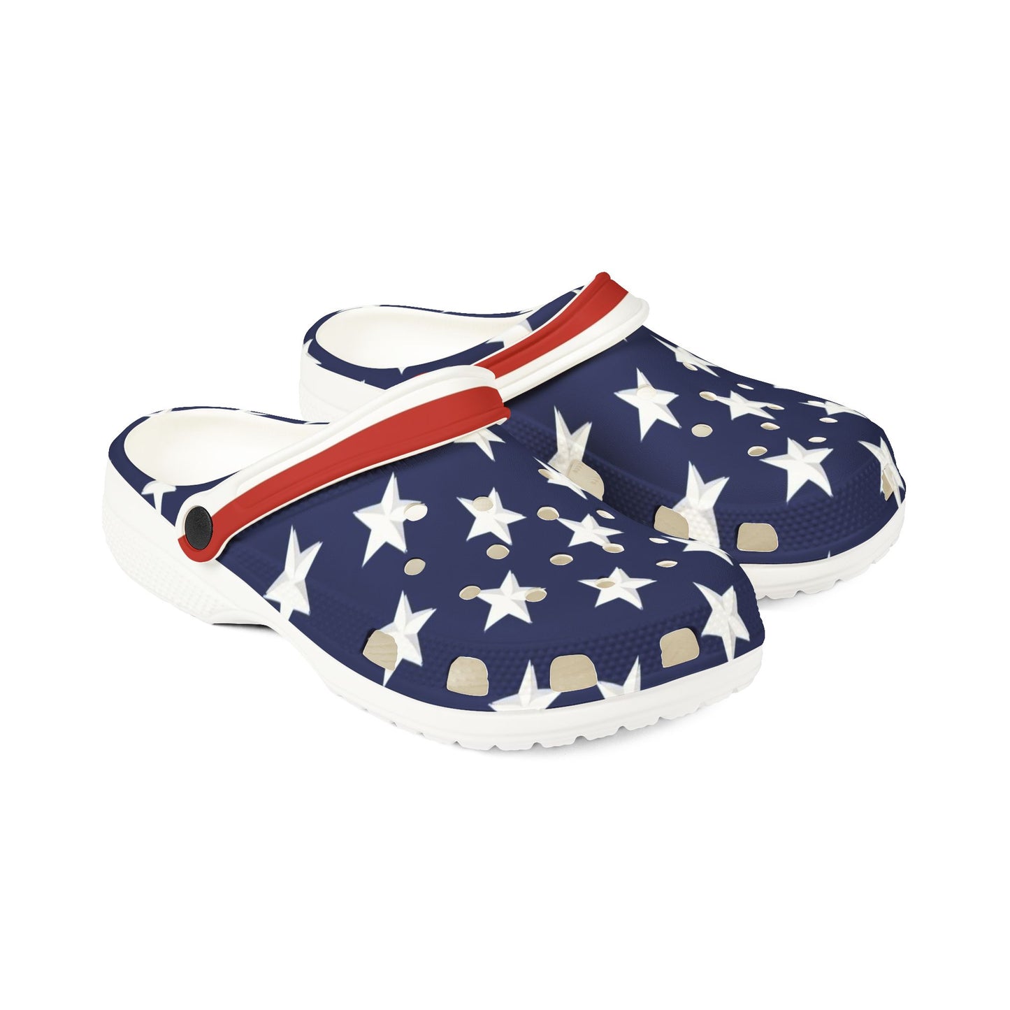 Stars and Stripes American Flag Patriotic EVA Foam Rubber Shoes - Top That Tees