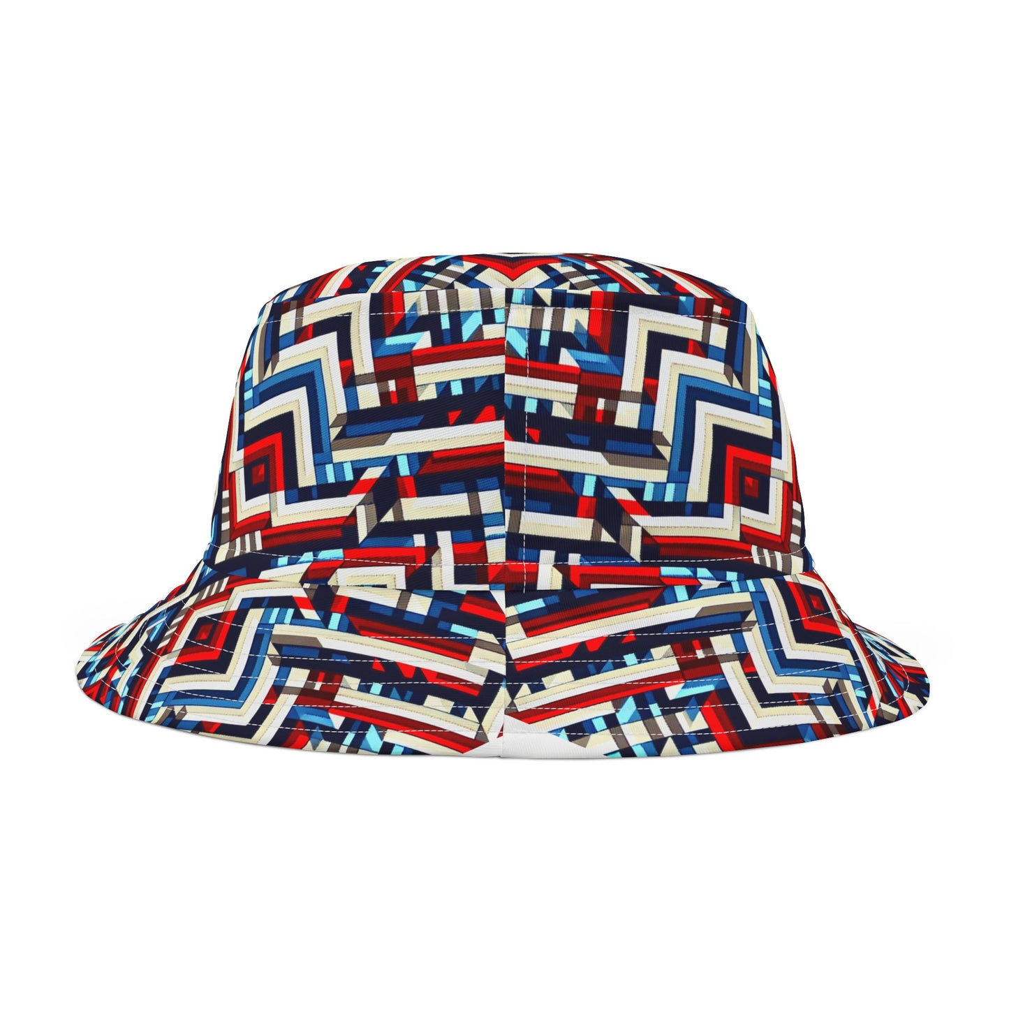 Red, White and Blue Wild Design Bucket Hat (AOP) - Top That Tees