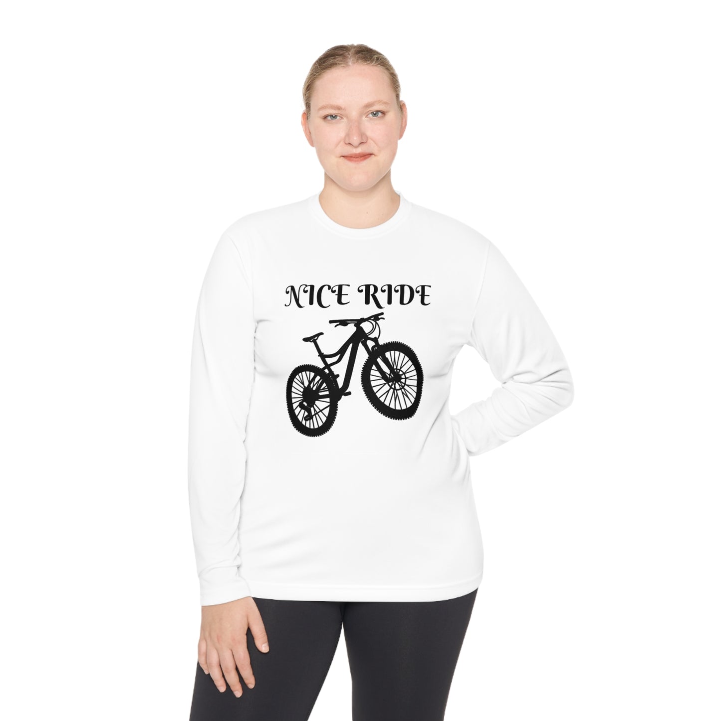 NICE RIDE Unisex Lightweight Long Sleeve Tee - Top That Tees