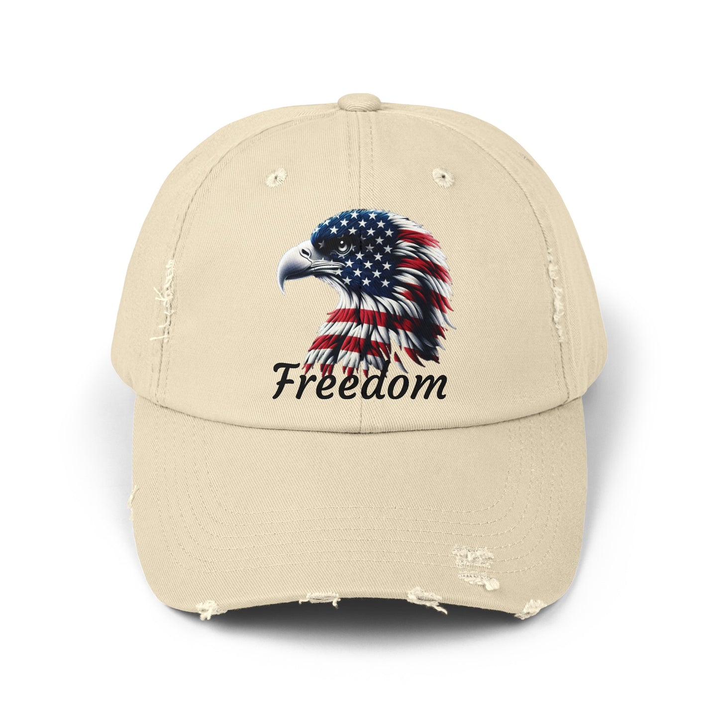 Freedom Unisex Distressed Cap - Top That Tees