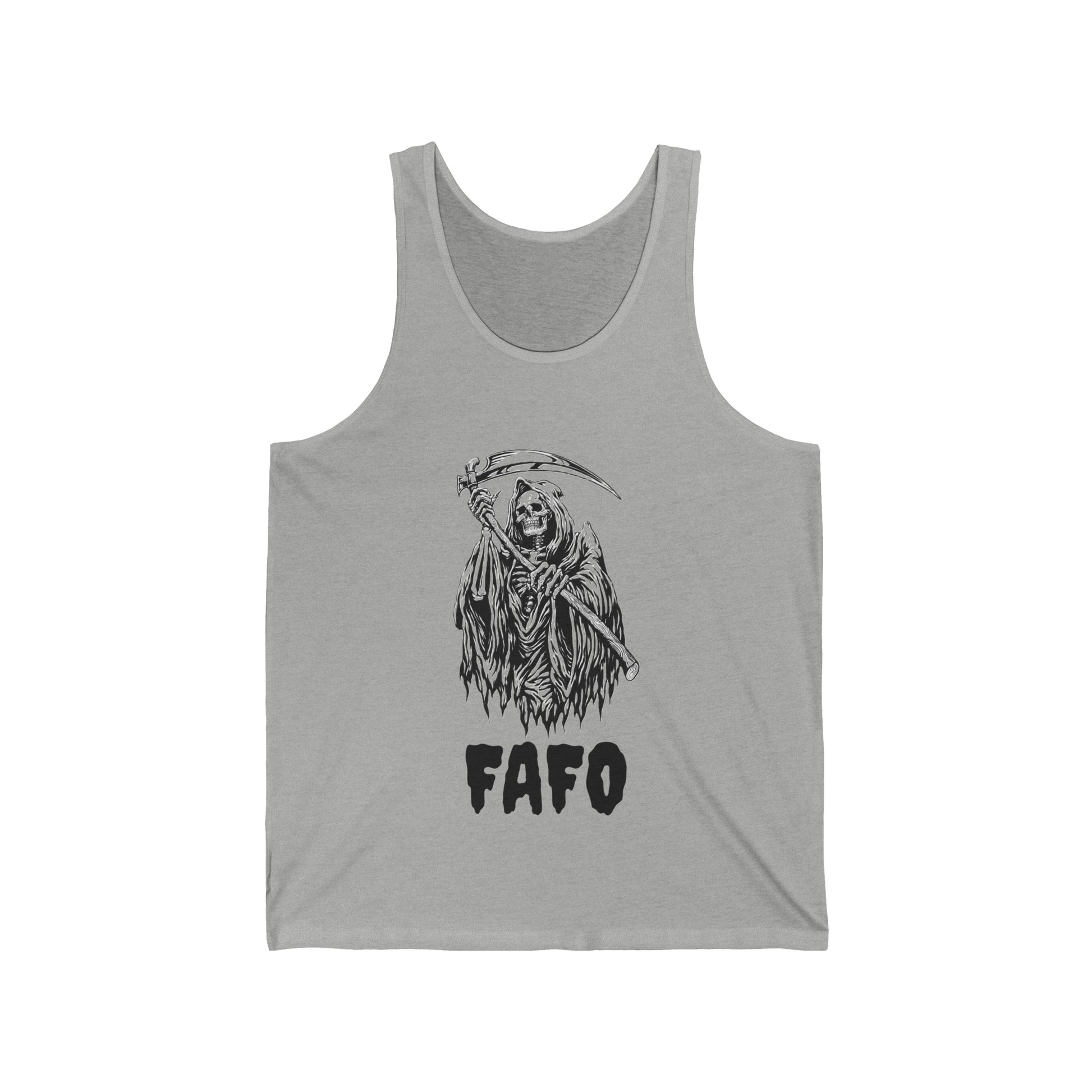 FAFO GEN X Unisex Jersey Tank, Grim Reaper, Reaper - Top That Tees