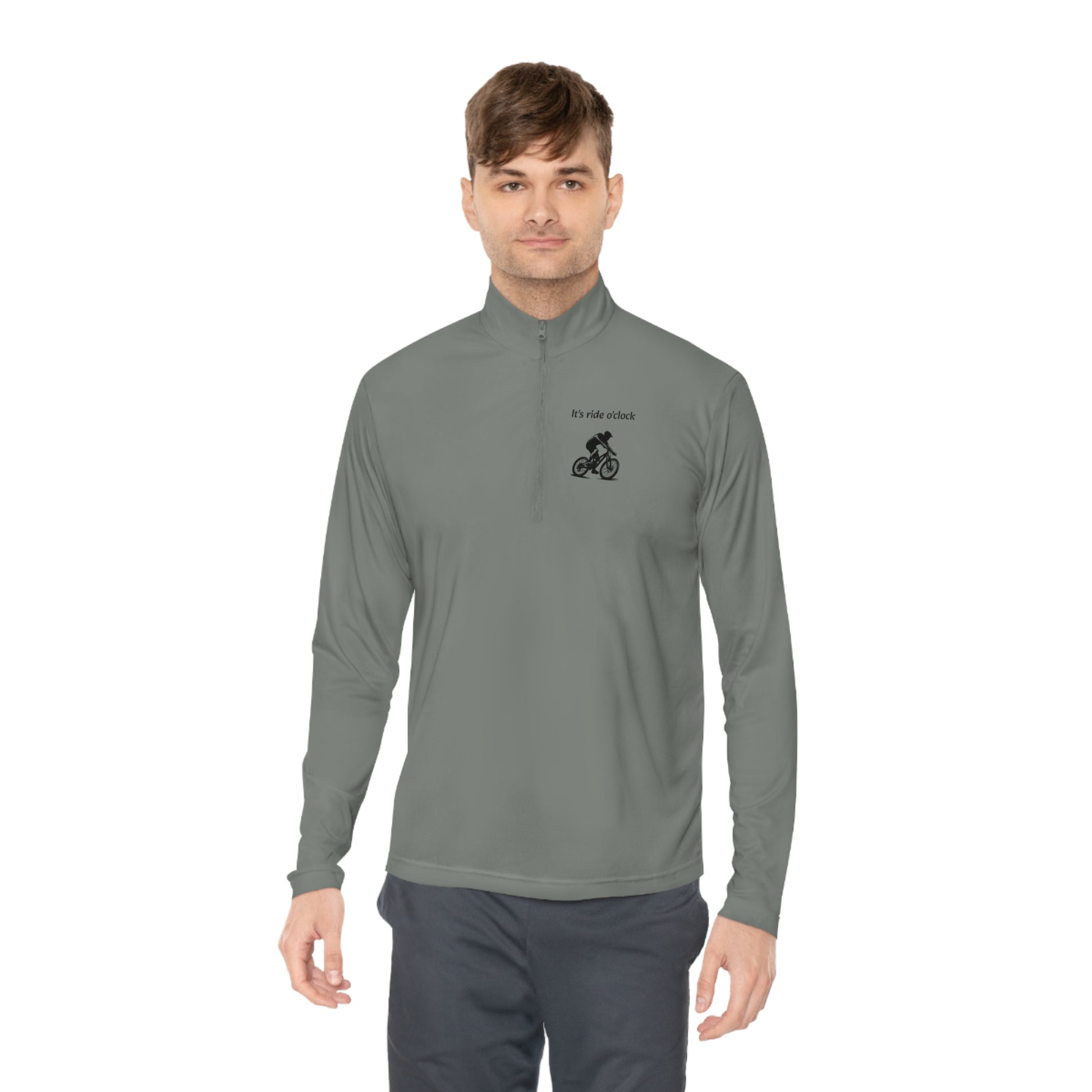 Unisex It's ride o'clock Quarter-Zip Pullover - Top That Tees