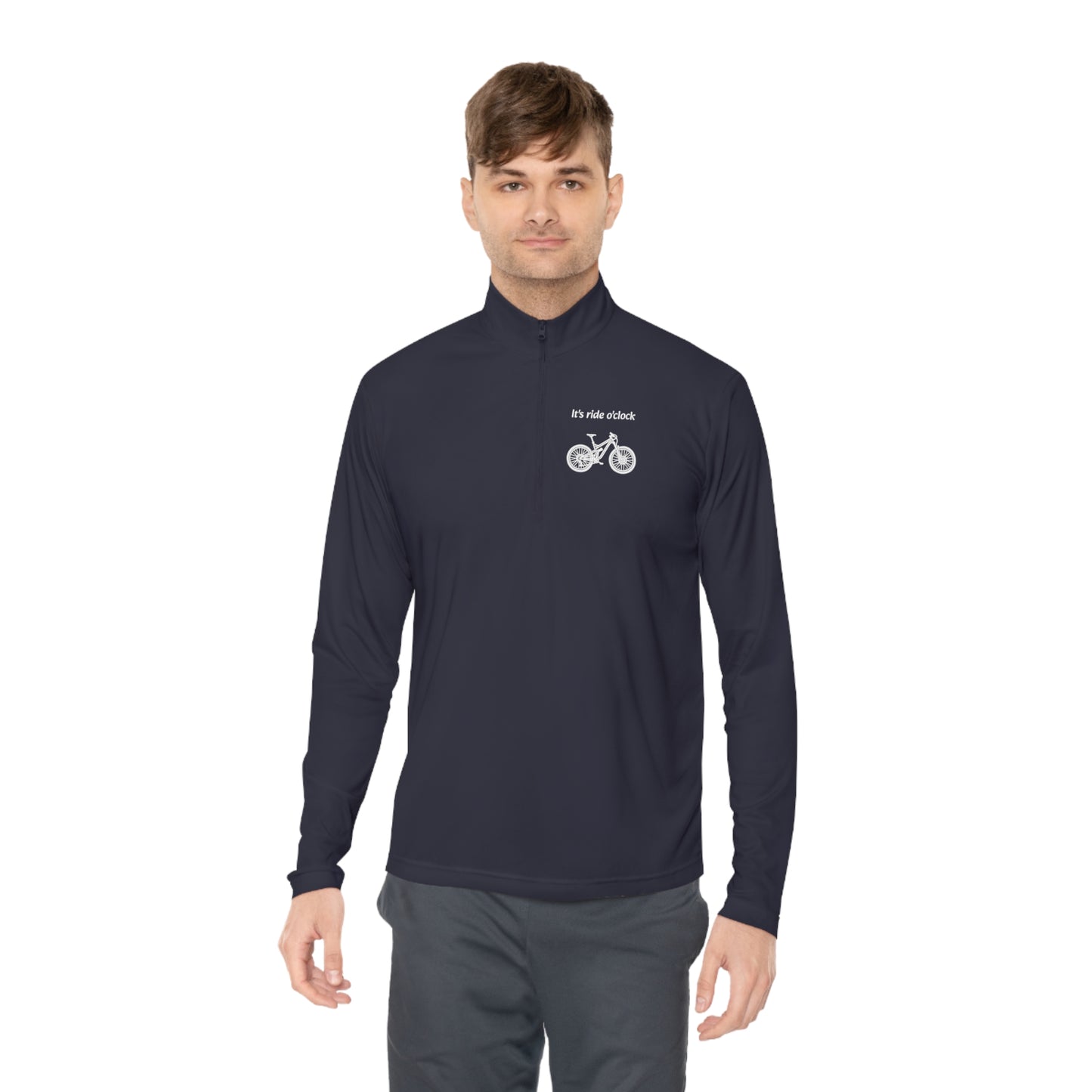 Unisex It's ride o'clock Quarter-Zip Pullover - Top That Tees