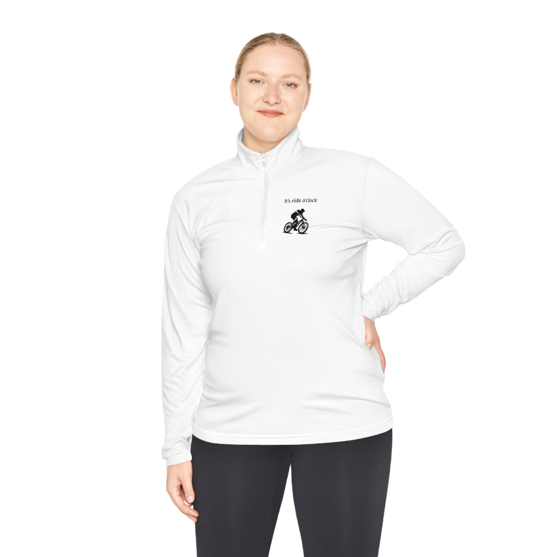 Unisex It's ride o'clock Quarter-Zip Pullover - Top That Tees