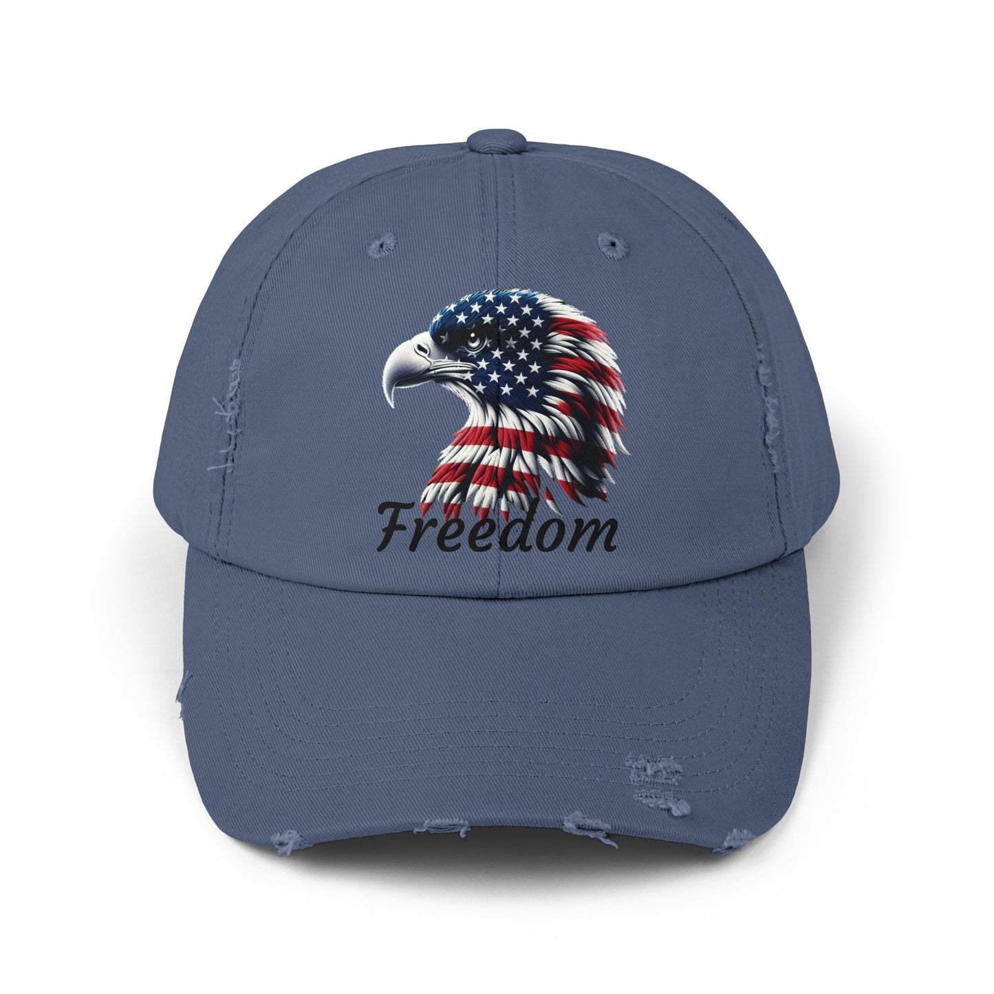 Freedom Unisex Distressed Cap - Top That Tees