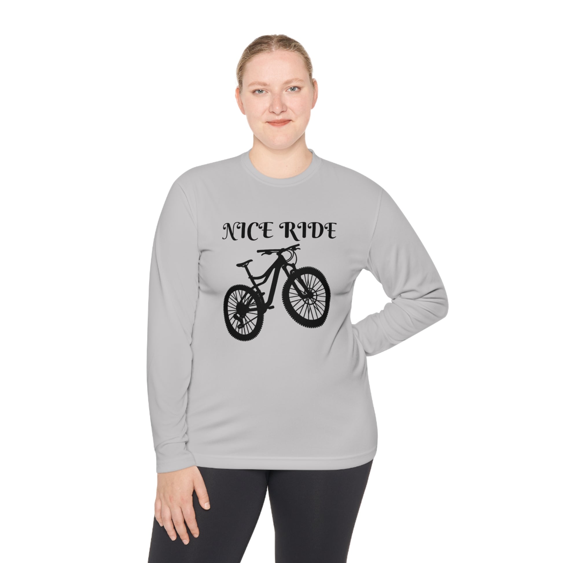 NICE RIDE Unisex Lightweight Long Sleeve Tee - Top That Tees