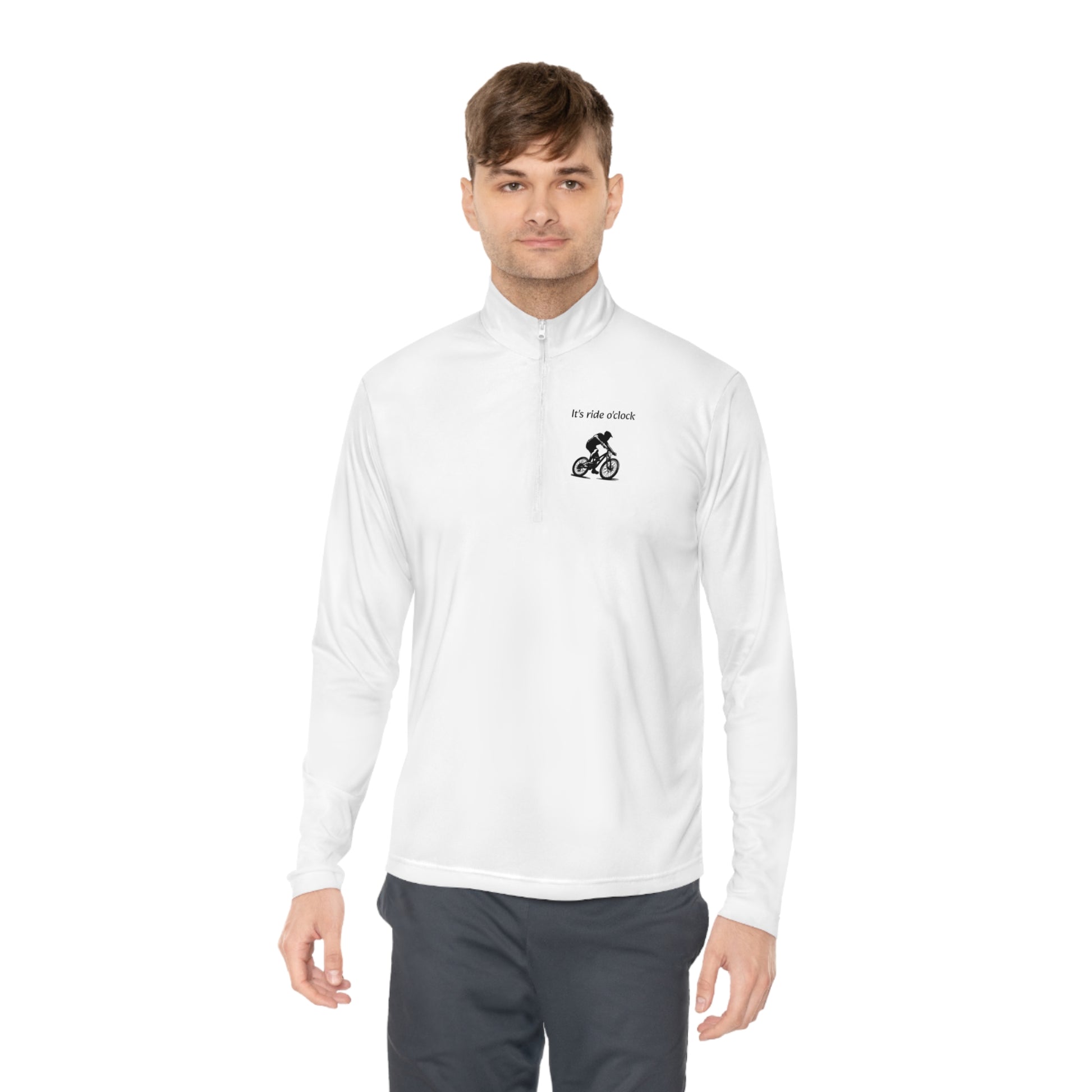 Unisex It's ride o'clock Quarter-Zip Pullover - Top That Tees