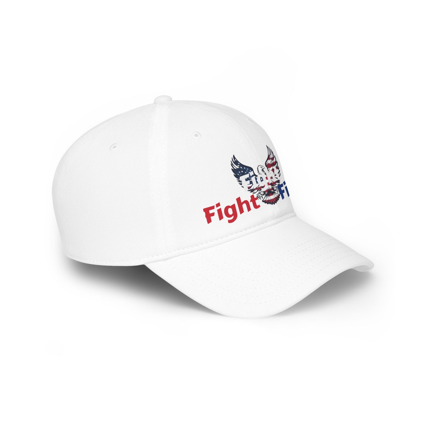 Patriotic Fight Fight Fight Low Profile Baseball Cap - Top That Tees