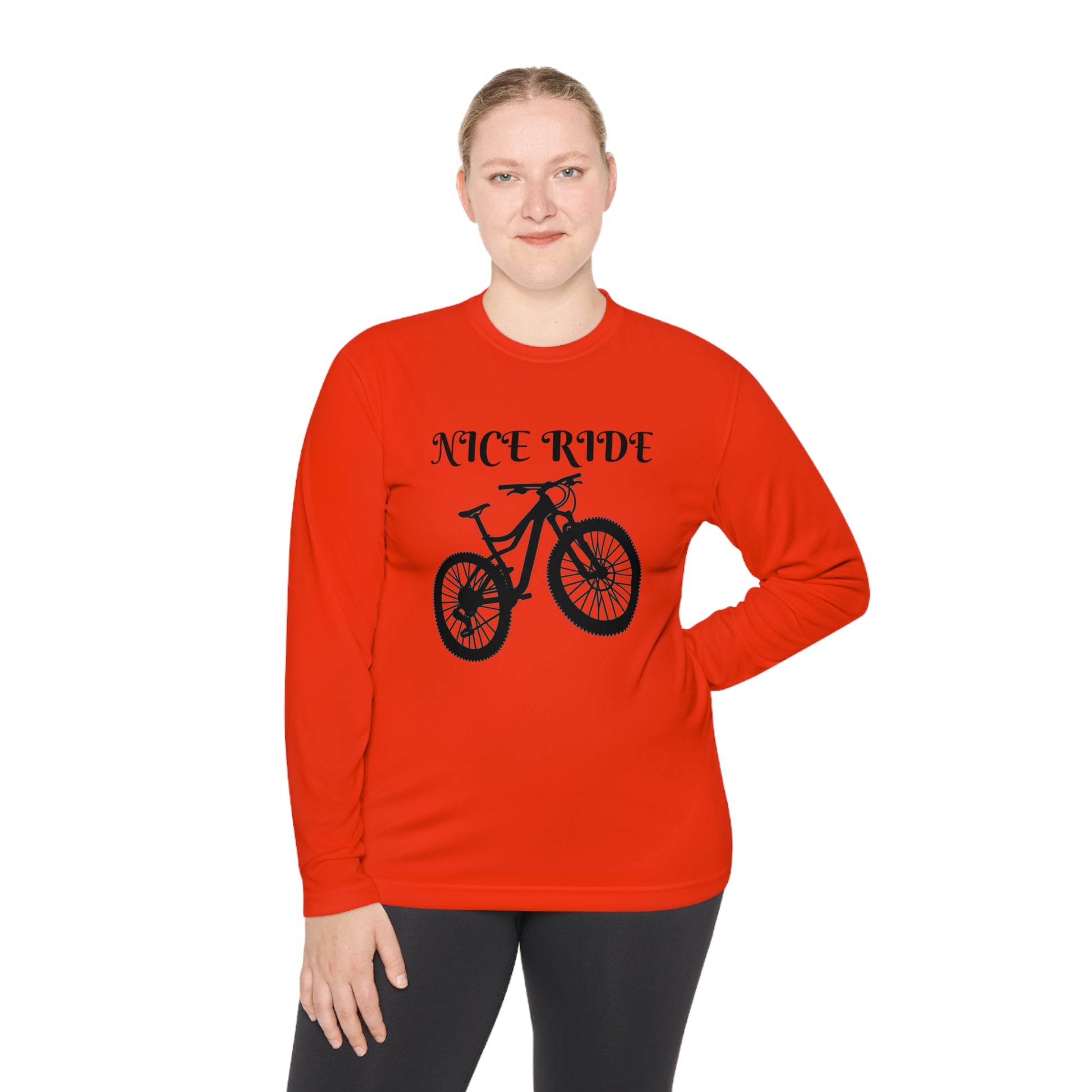 NICE RIDE Unisex Lightweight Long Sleeve Tee - Top That Tees