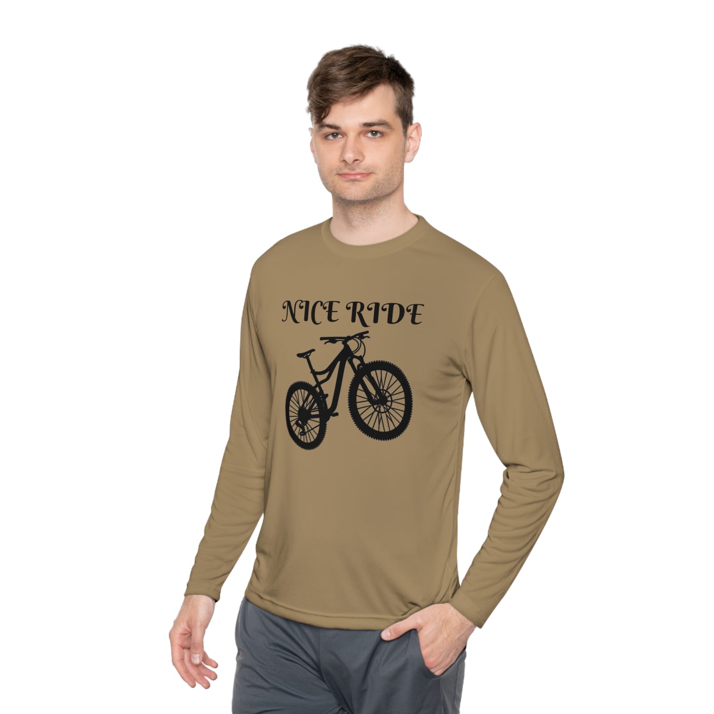 NICE RIDE Unisex Lightweight Long Sleeve Tee - Top That Tees