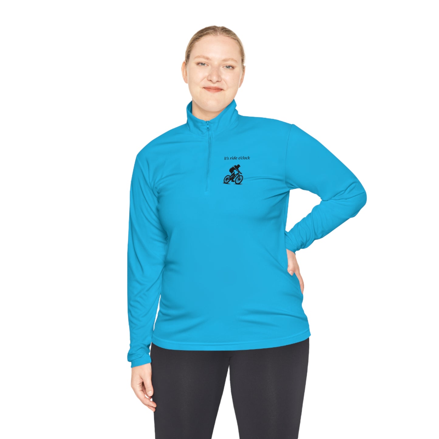 Unisex It's ride o'clock Quarter-Zip Pullover - Top That Tees