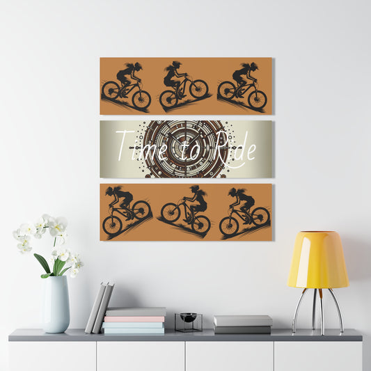 Time to Ride Acrylic Prints (Triptych) Wall Art - Top That Tees