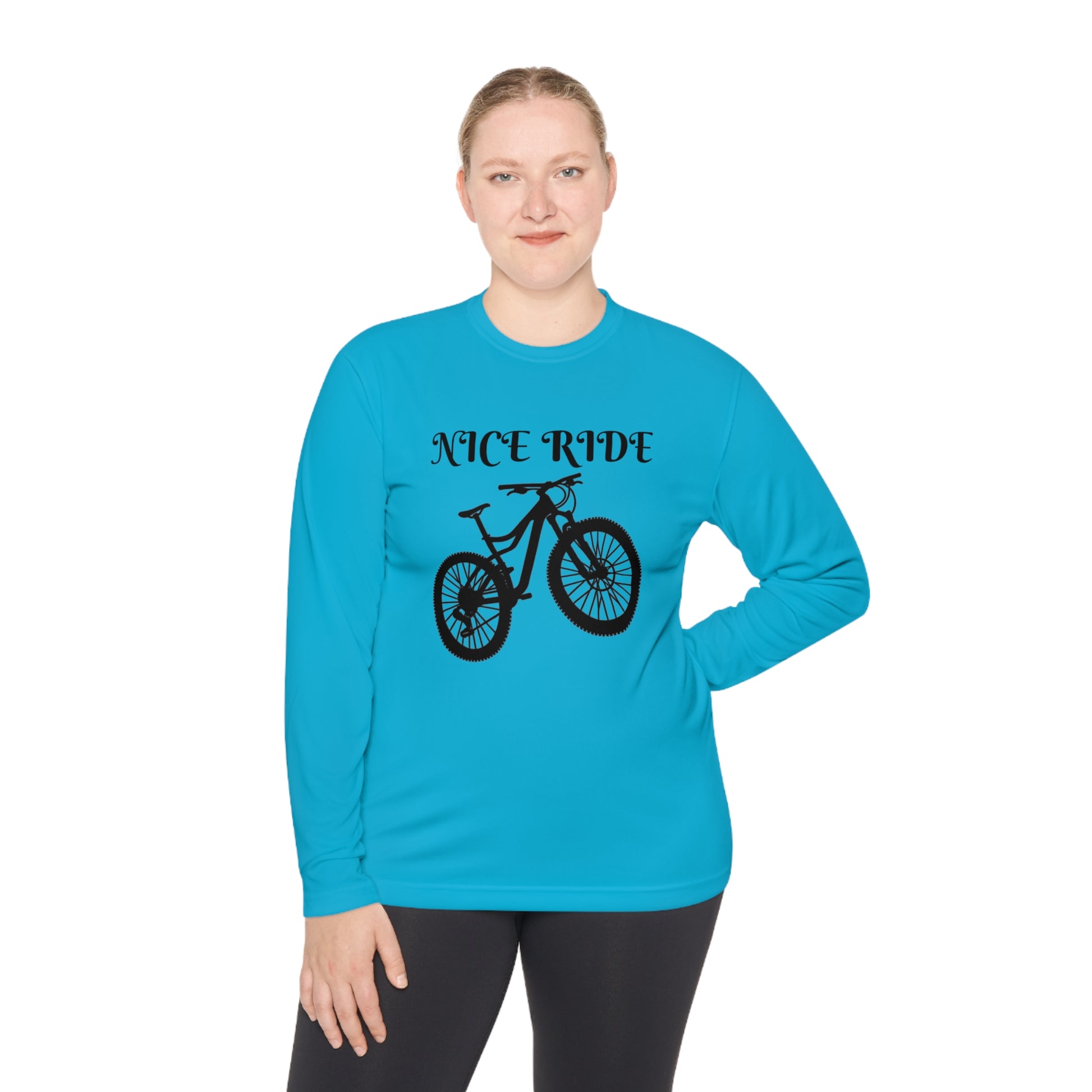 NICE RIDE Unisex Lightweight Long Sleeve Tee - Top That Tees