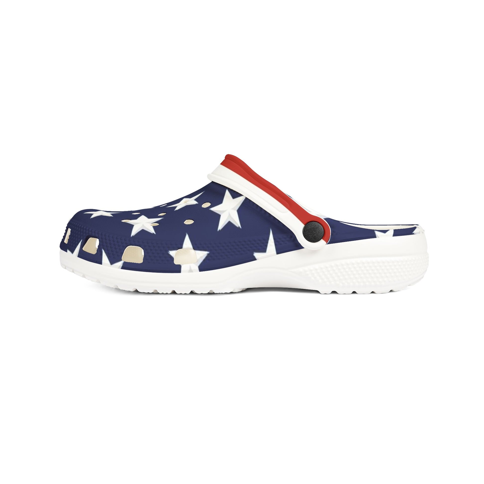 Stars and Stripes American Flag Patriotic EVA Foam Rubber Shoes - Top That Tees