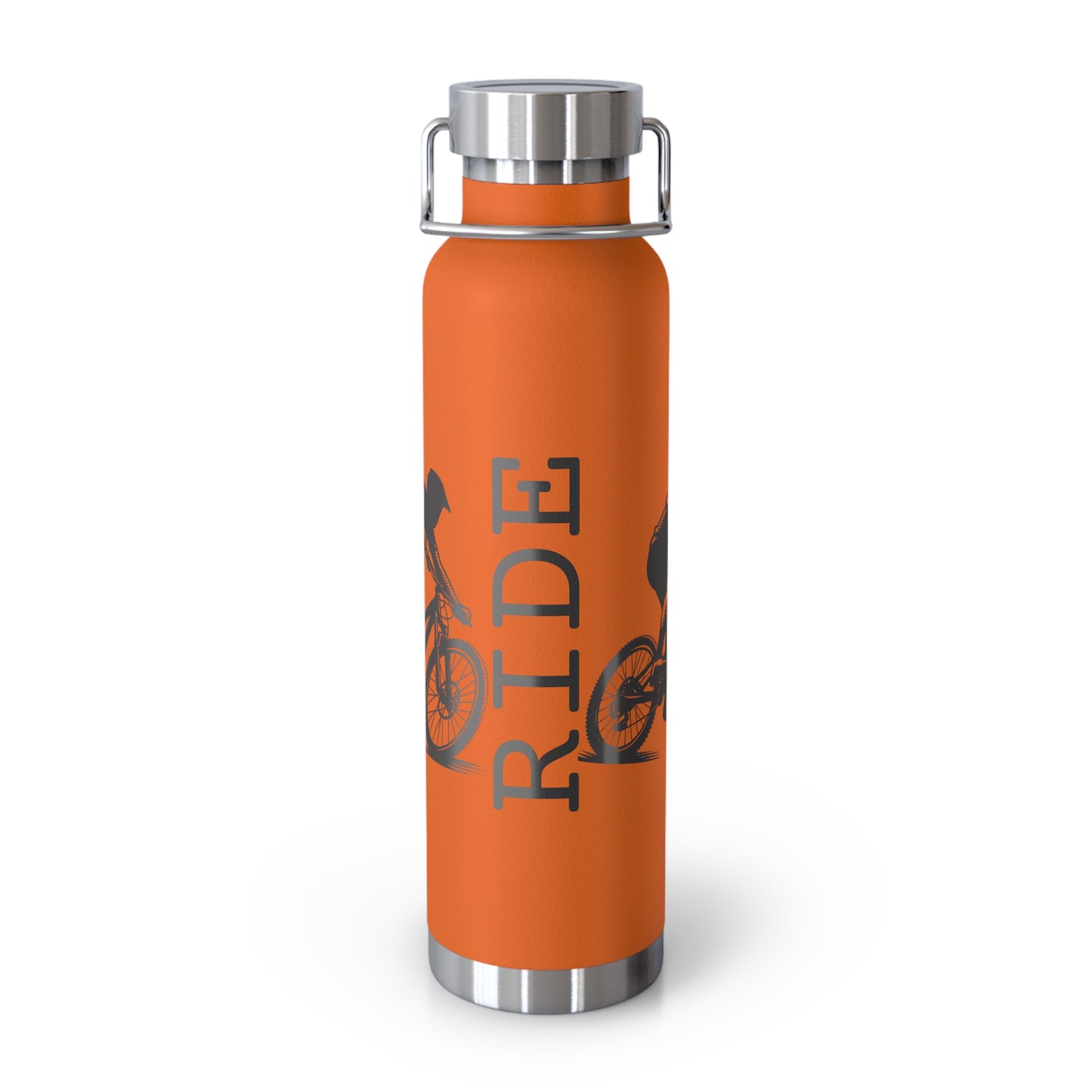 RIDE Copper Vacuum Insulated Bottle, 22oz, Mountain Biking, Riding, Bottle, Cycling Hydration, Water Bottle, Bicycle Enthusiast Bottle, MTB - Top That Tees