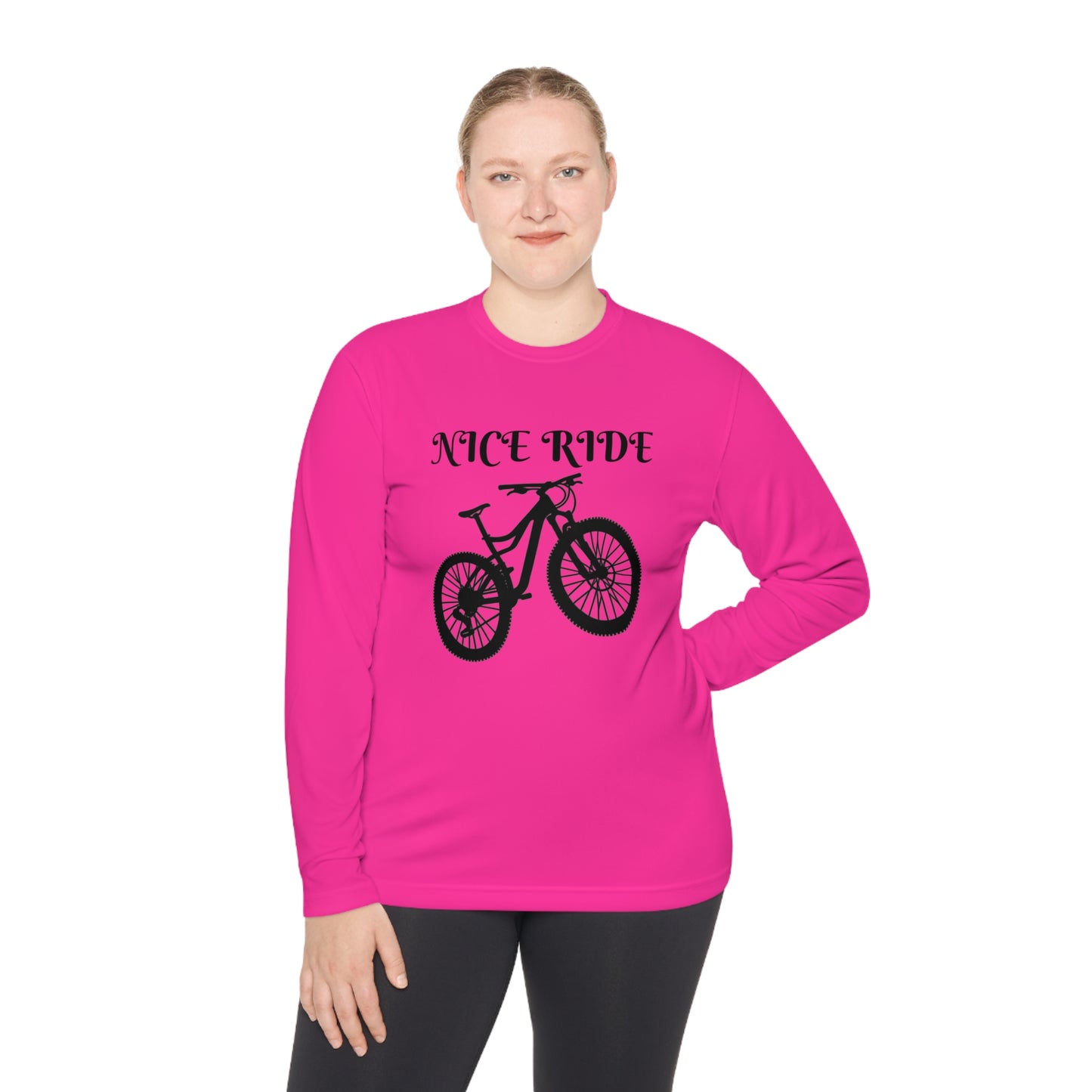 NICE RIDE Unisex Lightweight Long Sleeve Tee - Top That Tees