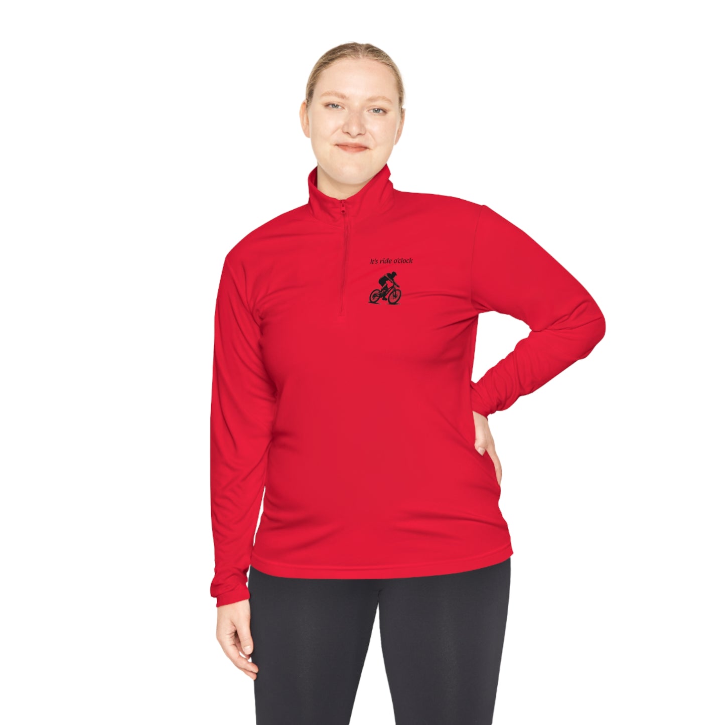 Unisex It's ride o'clock Quarter-Zip Pullover - Top That Tees