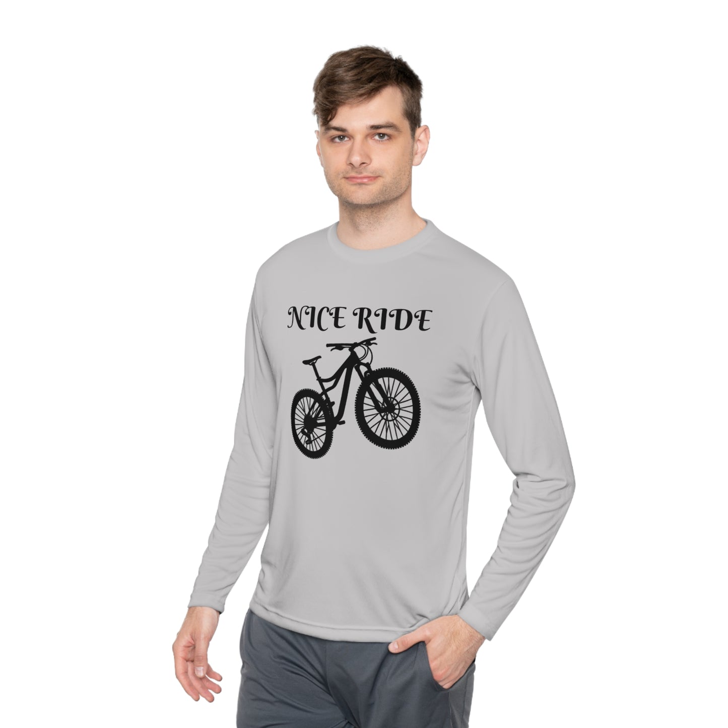 NICE RIDE Unisex Lightweight Long Sleeve Tee - Top That Tees