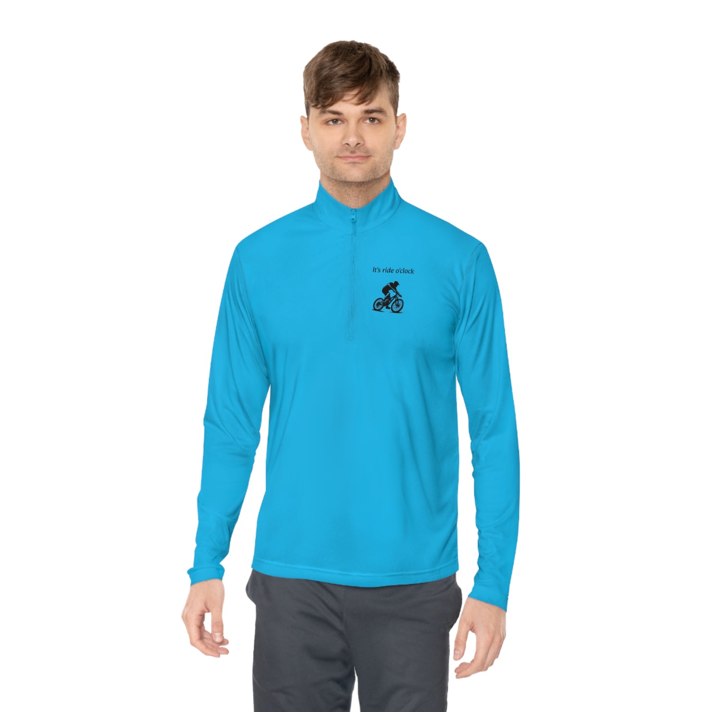 Unisex It's ride o'clock Quarter-Zip Pullover - Top That Tees