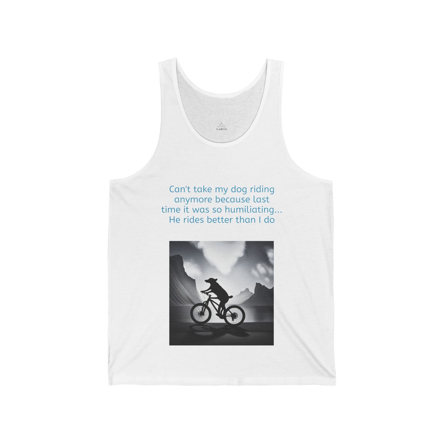 My Dog Rides Better Unisex Jersey Tank - Top That Tees