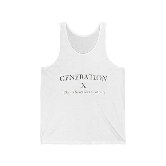 Generation X Classics Unisex Jersey Tank - Top That Tees