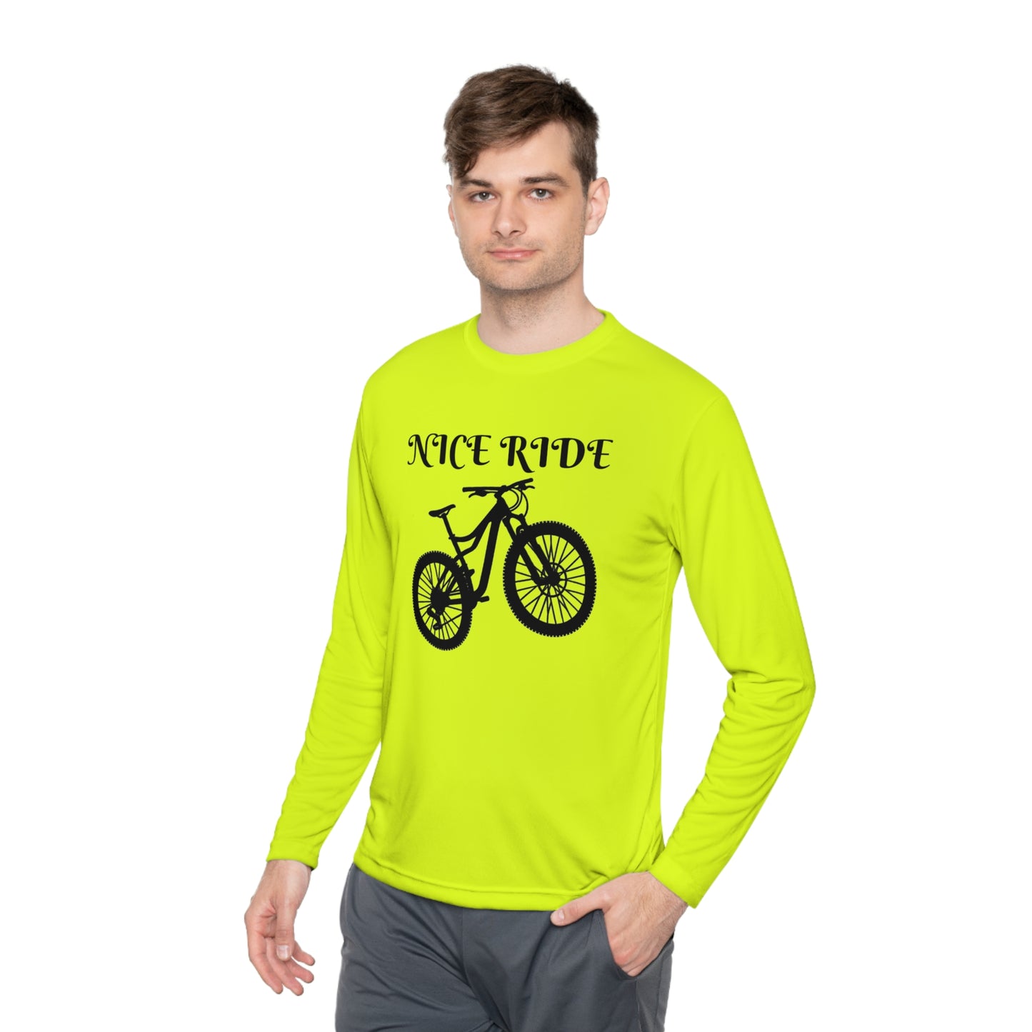 NICE RIDE Unisex Lightweight Long Sleeve Tee - Top That Tees