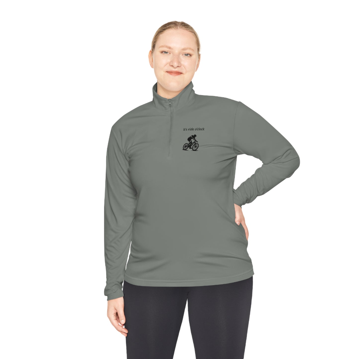 Unisex It's ride o'clock Quarter-Zip Pullover - Top That Tees