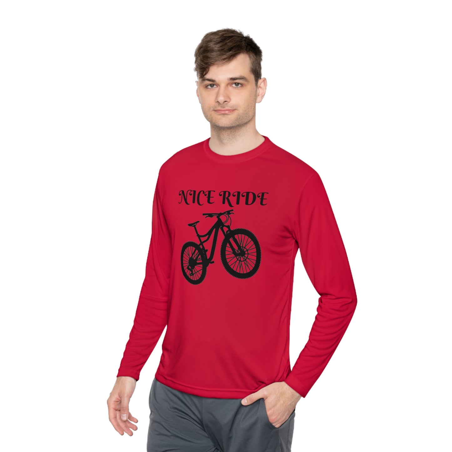 NICE RIDE Unisex Lightweight Long Sleeve Tee - Top That Tees