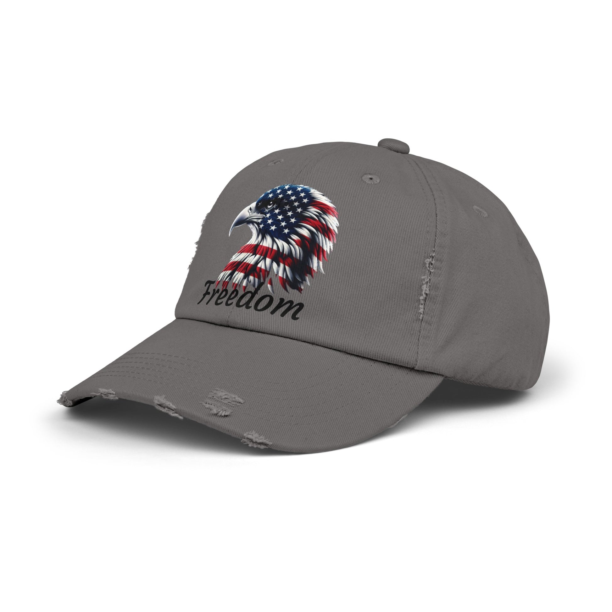 Freedom Unisex Distressed Cap - Top That Tees