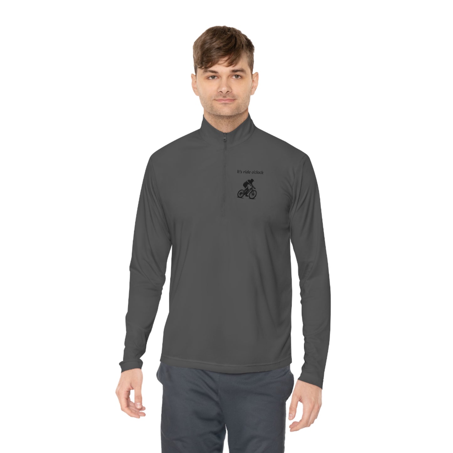 Unisex It's ride o'clock Quarter-Zip Pullover - Top That Tees