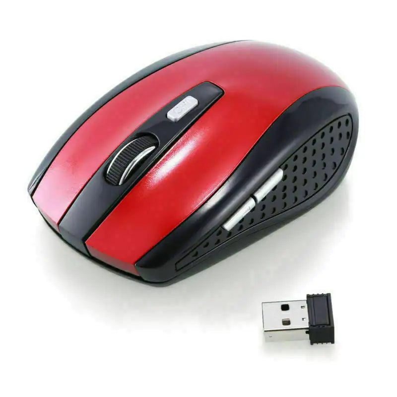 2.4GHz Wireless Optical Mouse & USB Receiver For PC Laptop Computer