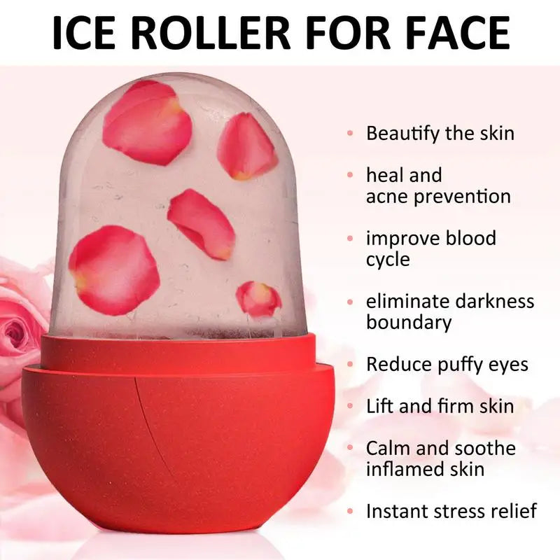 Silicone Ice Cube Massager Face Massage Ice Cube Roller in Silicone Everyday Facial Skin Care Naturally Conditioning Roller Mold - Top That Tees