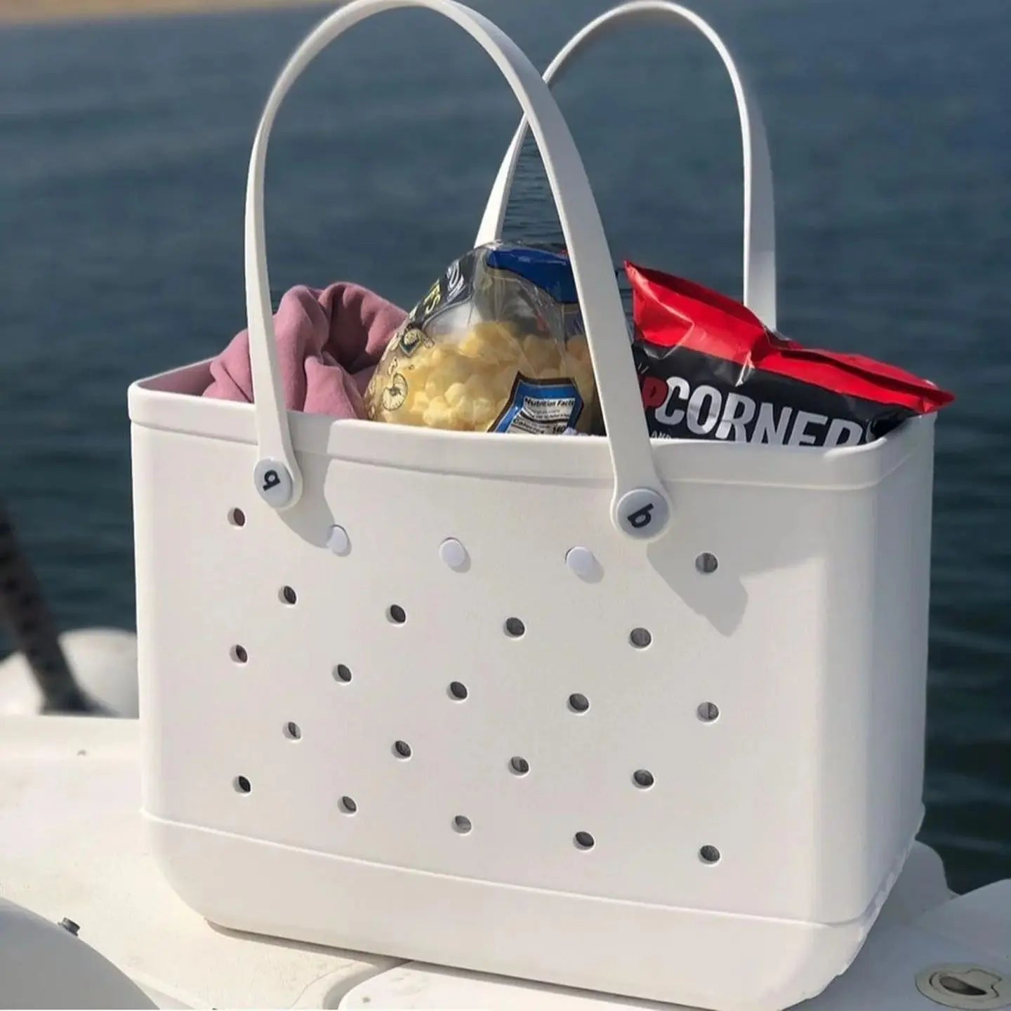 Beach Bag Rubber Tote Bag Waterproof Travel Bag for Women Washable Tote Bag Handbag For Sports Beach Market Pool