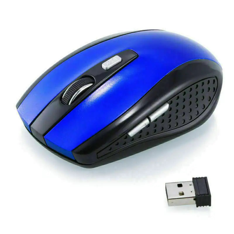 2.4GHz Wireless Optical Mouse & USB Receiver For PC Laptop Computer